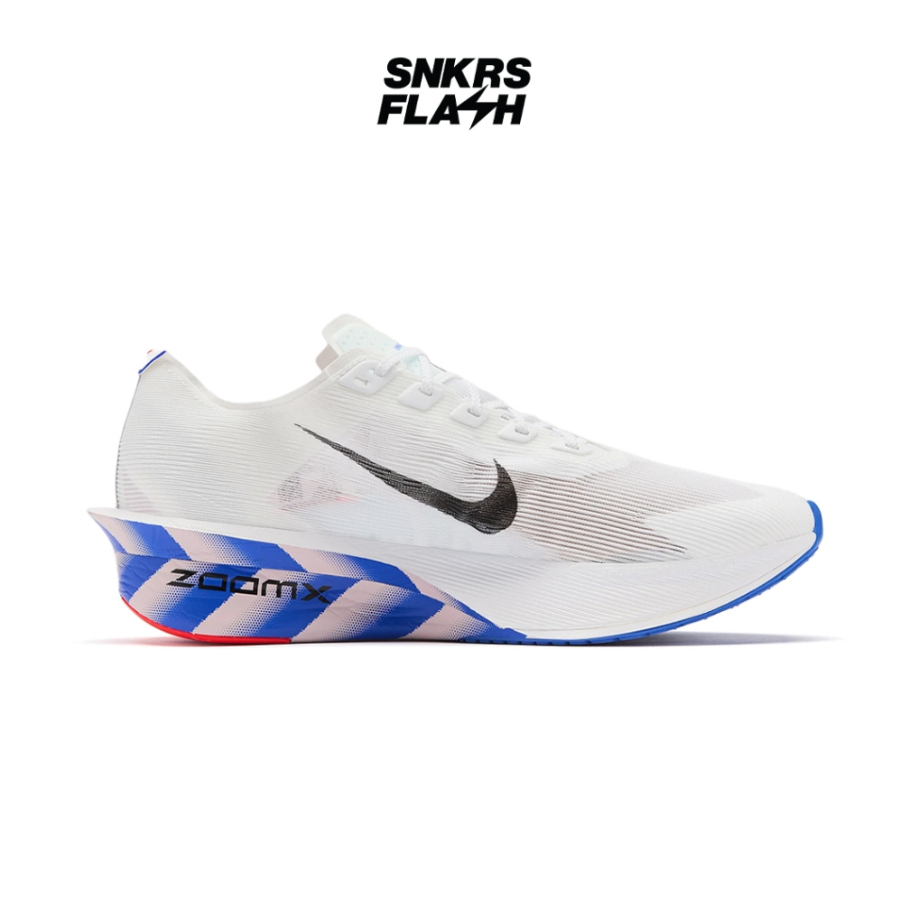 NIKE Zoomx Vaporfly Next% 4 Original White Racer Blue Sepatu Lari Pria - II7203100