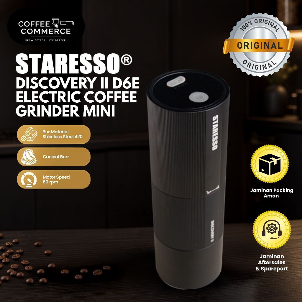Staresso Coffe Grinder Penggiling Kopi Discovery II D6E Electric Coffee Grinder Mini