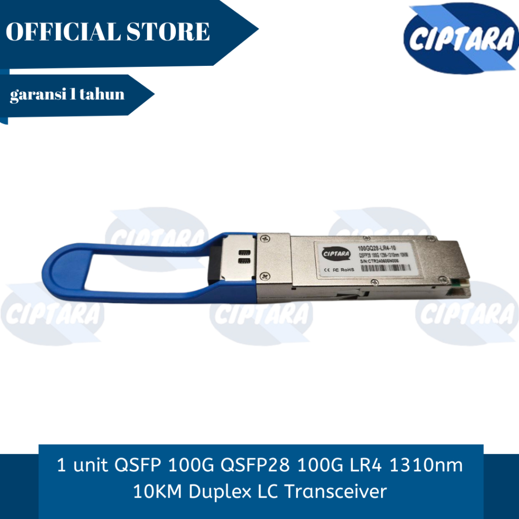 1 unit QSFP 100G QSFP28 100G LR4 1310nm 10KM Duplex LC Transceiver