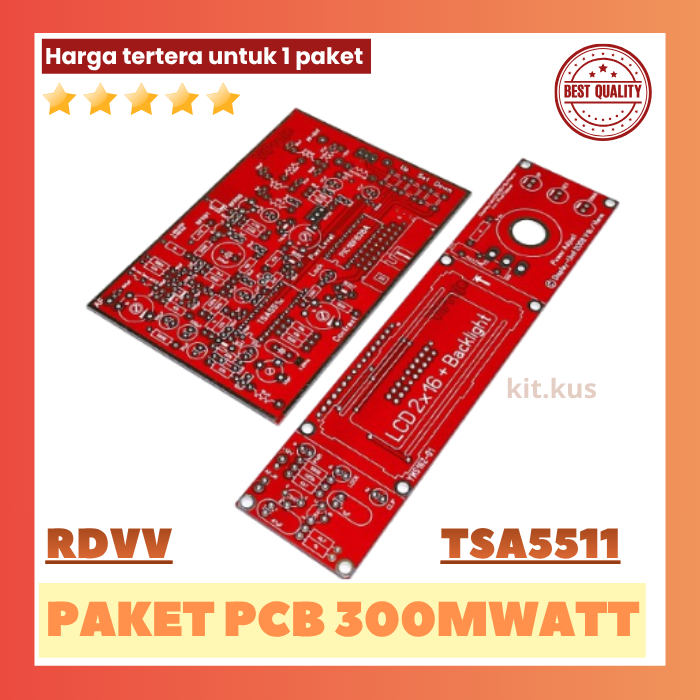 Paket PCB 300mwatt RDVV TSA5511 PCB LCD 1 SET 300MW