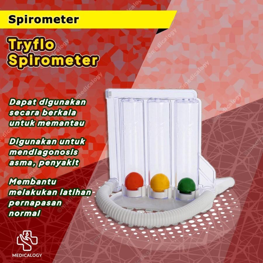 Incentive Spirometer Tryflo Spirometer Alat Bantu Latihan Pernapasan