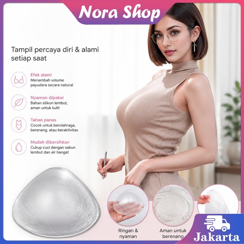 200g Prostesis Payudara Mastektomi Payudara Silikon Transparan Payudara Palsu