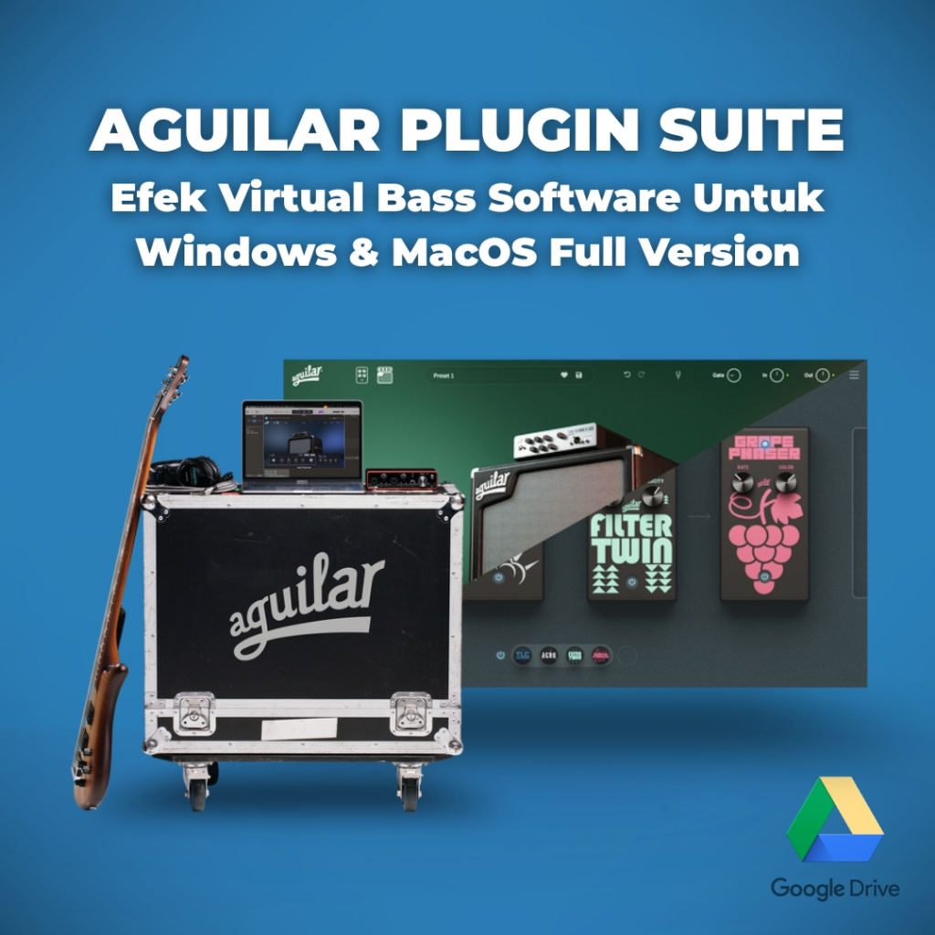 Efek Gitar BASS Aguilar Plugin Suite VST Efek Bass Digital WIN MAC