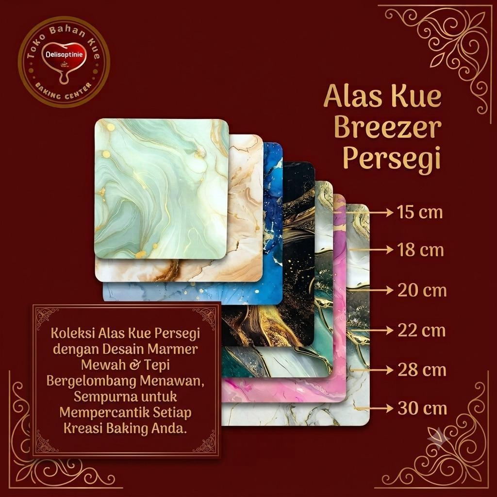 Alas Kue Breezer Delisaptinie | Elegant | Food Grade | Kualitas Terjamin | Cantik