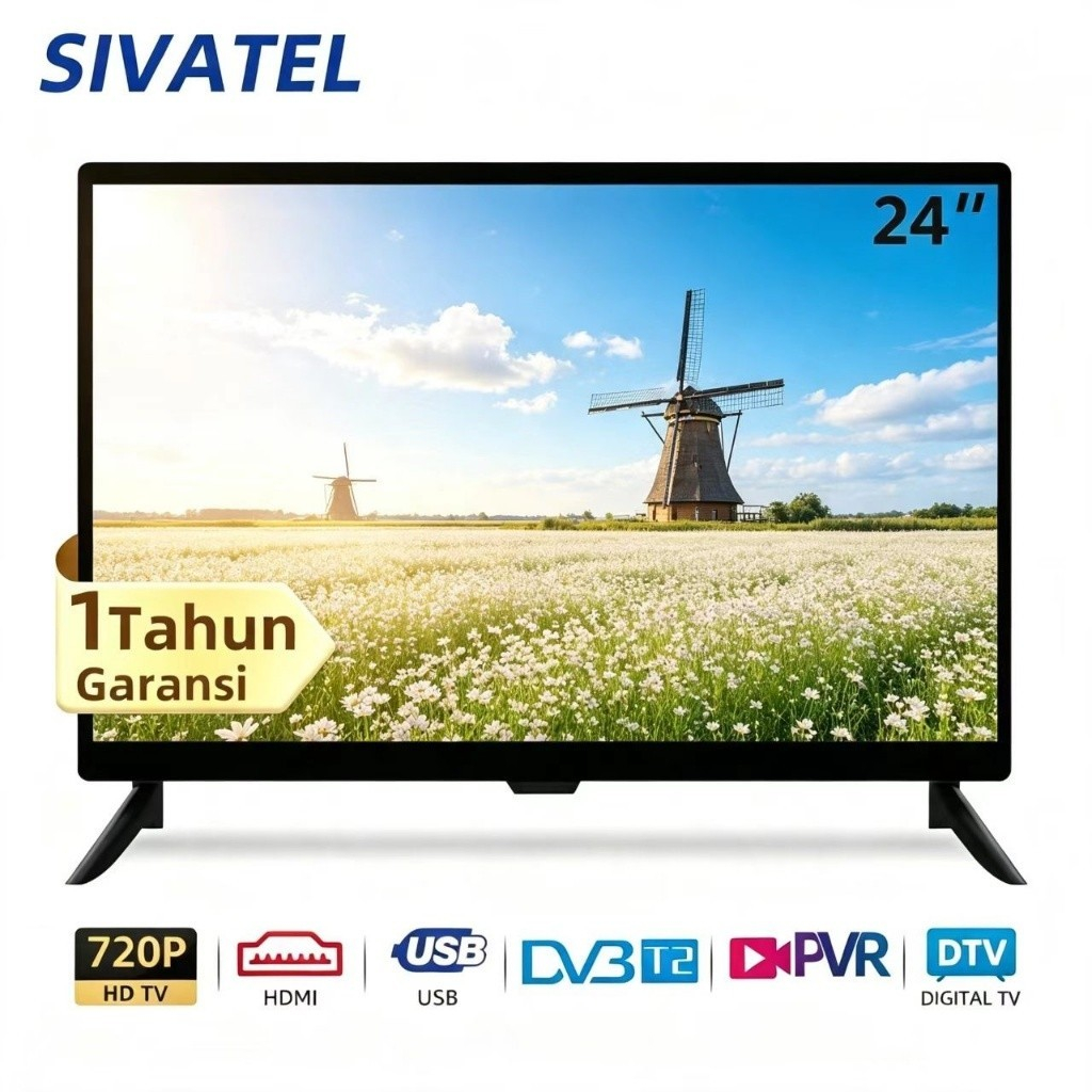Sivatel TV LED Digital 24inch Televisi LED HD Ready Digital TV Televisi