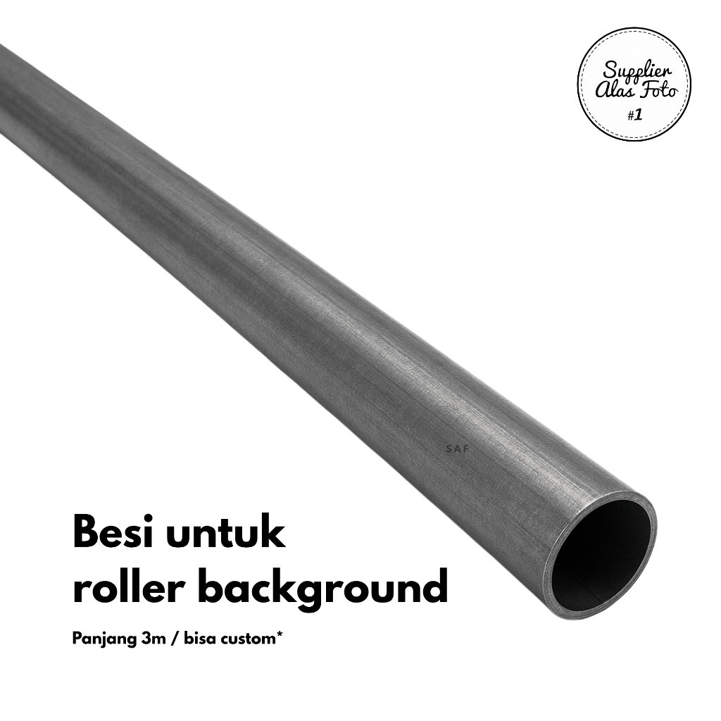 Pipa Besi Ukuran 3 Meter untuk Hanging Background Foto dan Tiang Rol Studio