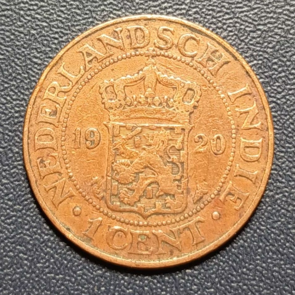Koin 1 Cent Nederlandsch-Indische Tahun 1920