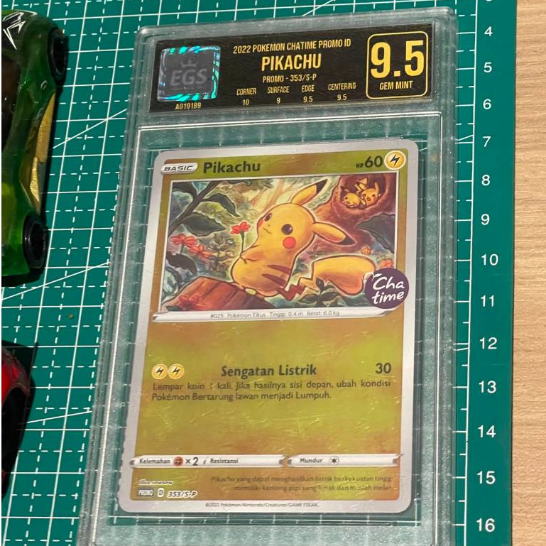Pokemon Pikachu chattime promo egs 9.5