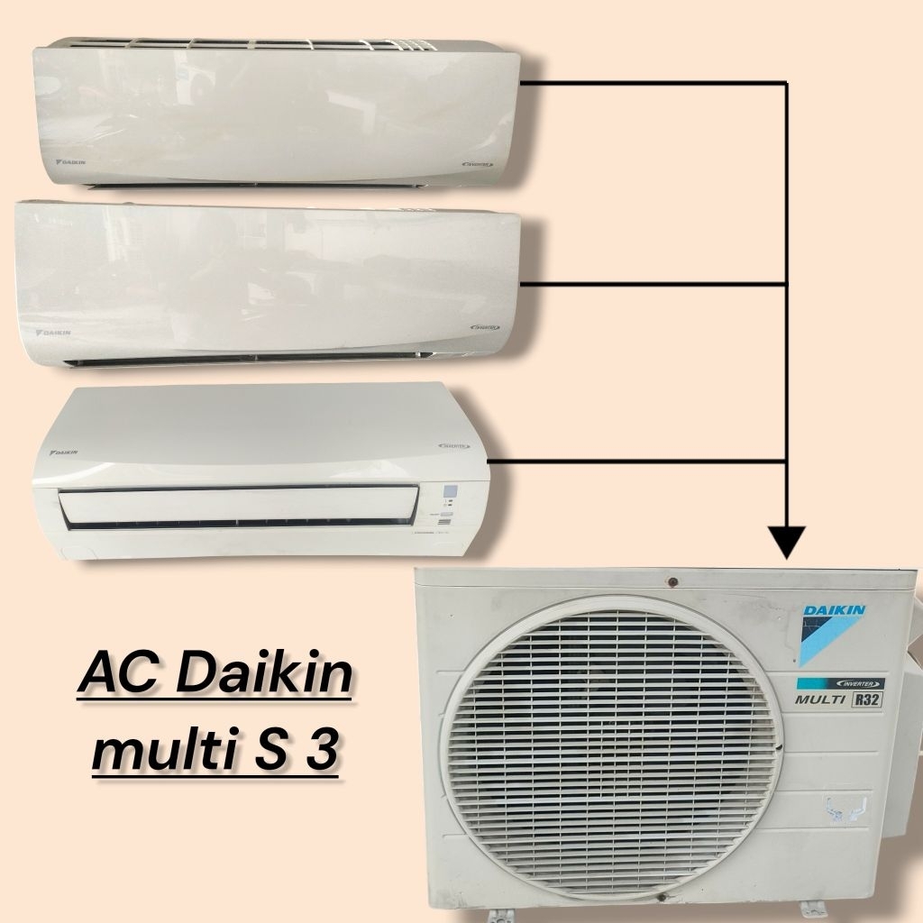 AC Daikin Multi S3 Inverter R32 Split 3 Ruang