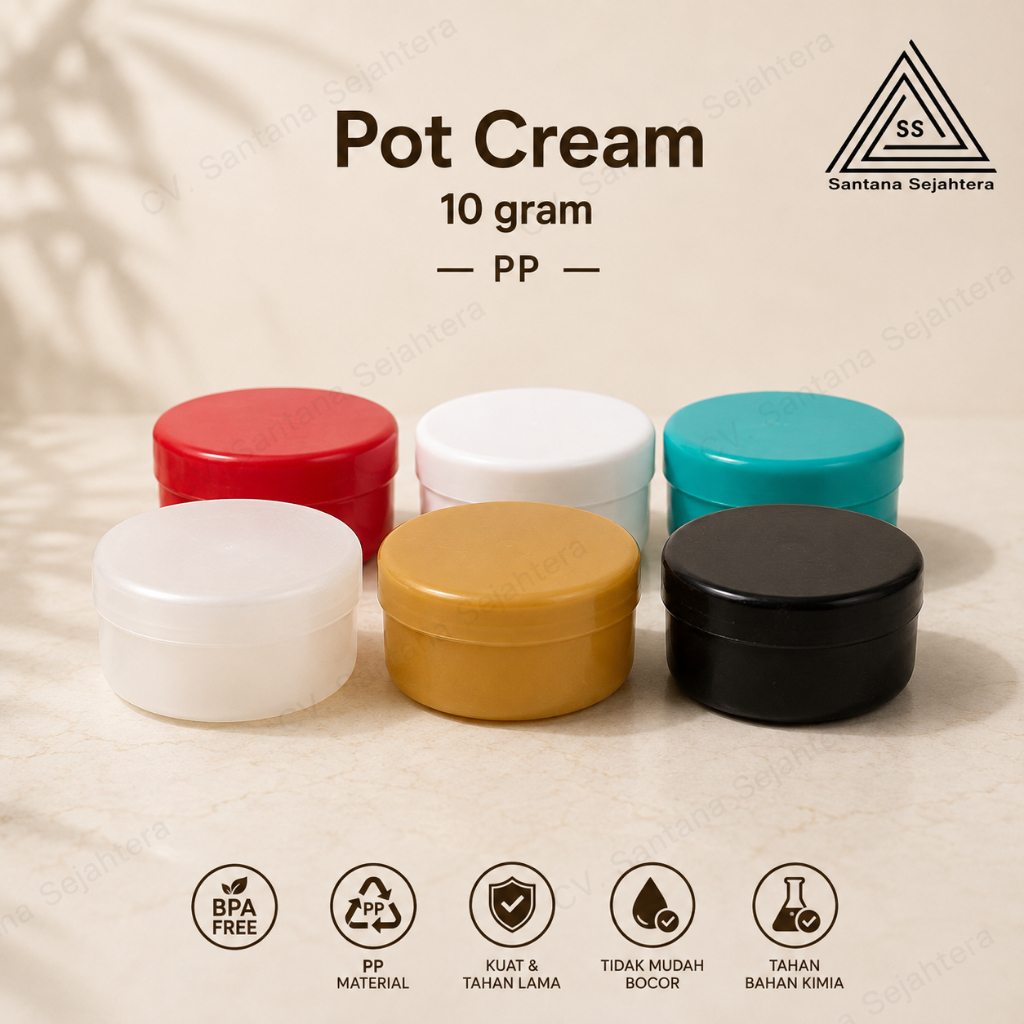 Pot cream 50g | Pot lulur 50 gr | Tempat Pomade | Body scrub 50g