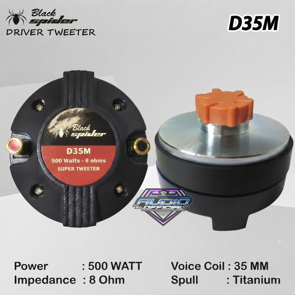 DRIVER TWEETER BLACK SPIDER D36M/ D35M twiter black spider d 36 m