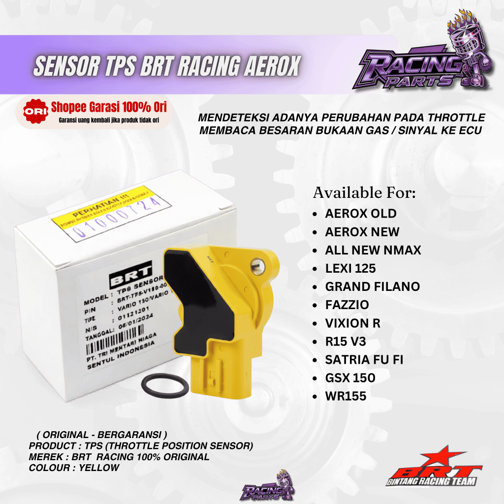 Sensor TPS BRT AEROX SATRIA FU GSX 150 NMAX NEW LEXI R15 VVA SENSOR TPS BRT YAMAHA