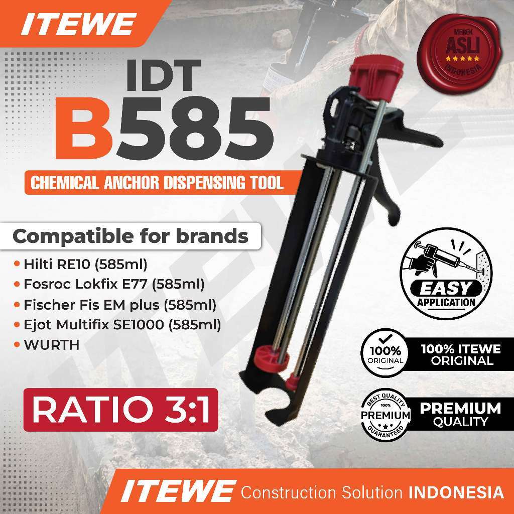 ITEWE DISPENSING TOOL 585ML IDT-B585 FISCHER, WURTH