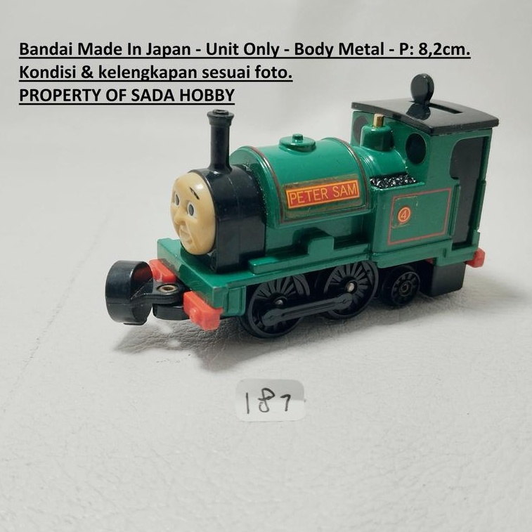 Miniatur Kereta Thomas & Friends Engine Collection Series Peter Sam Bandai Japan Unit Only