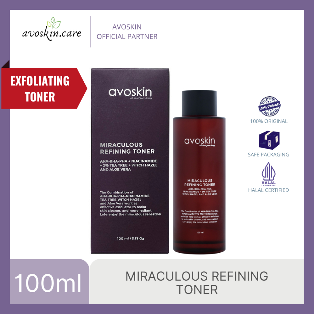 Avoskin Miraculous Refining Toner [Exfoliating Toner] AHA BHA PHA PGA