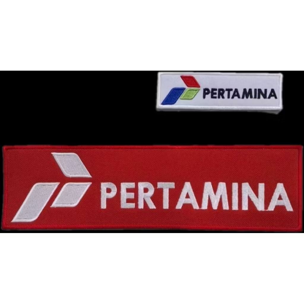 bordir emblem pertamina/logo pertamina