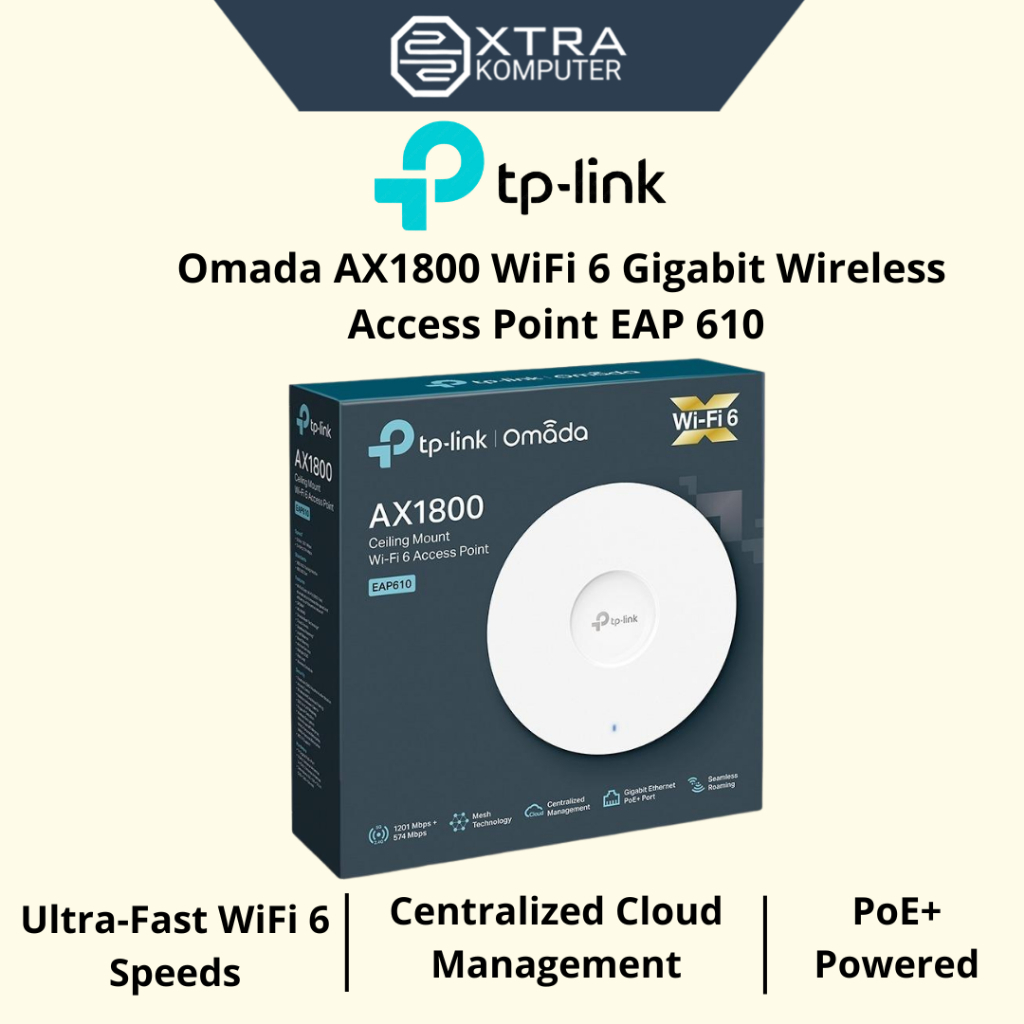 TP-Link EAP610 Omada AX1800 WiFi 6 Gigabit Wireless Access Point EAP 610