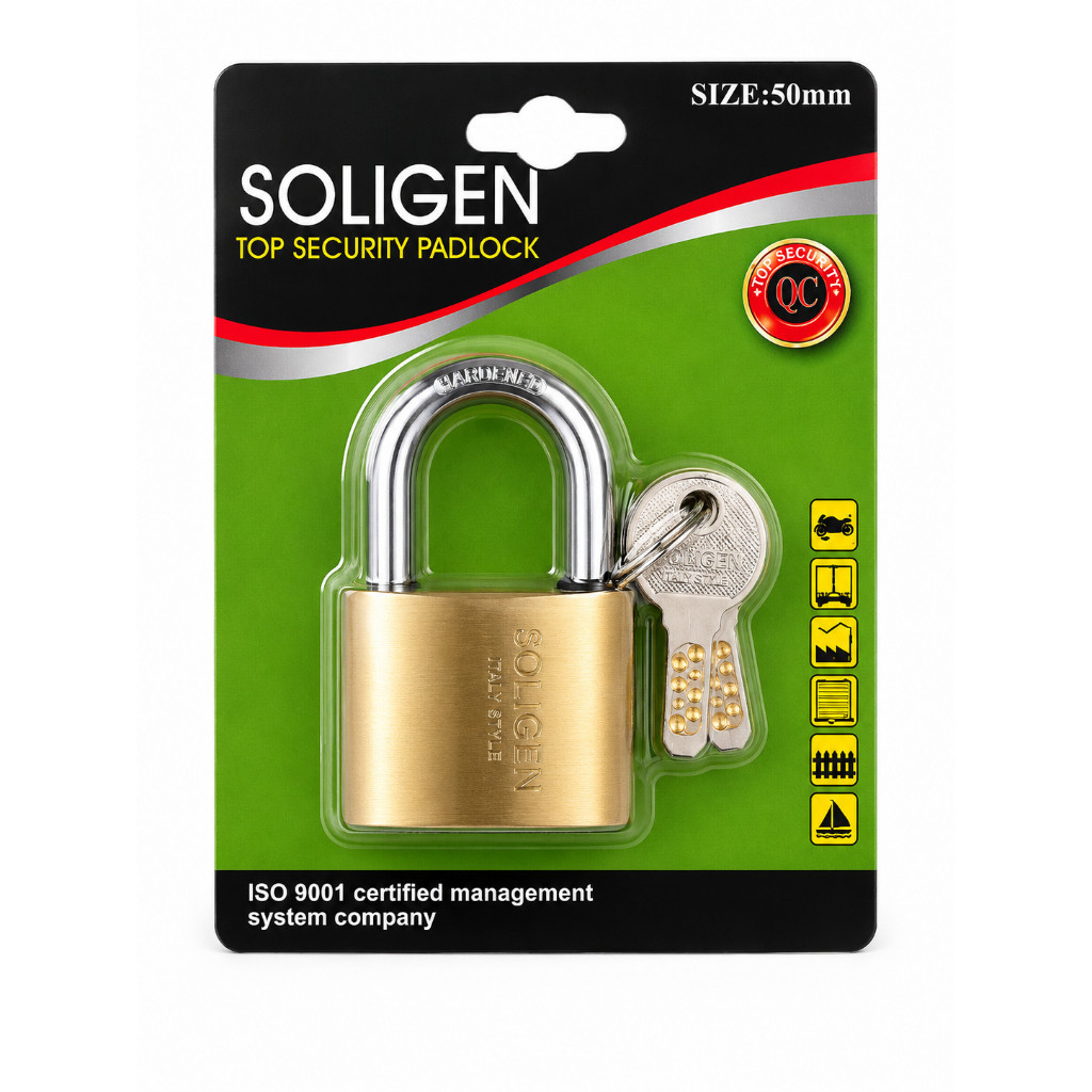 SOLIGEN Gembok 50mm Top Security Padlock