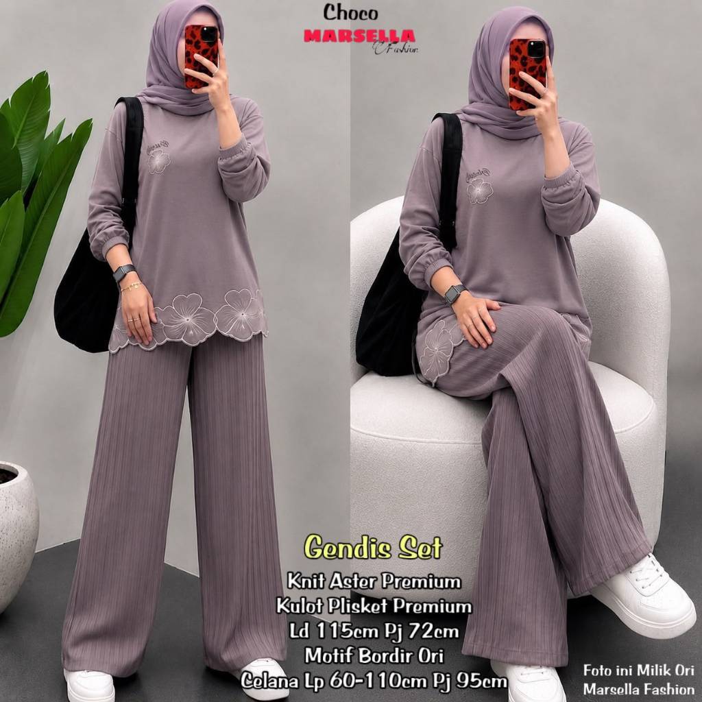 setelan Terbaru GENDIS Setelan ORIGINAL MARSELLA FASHION