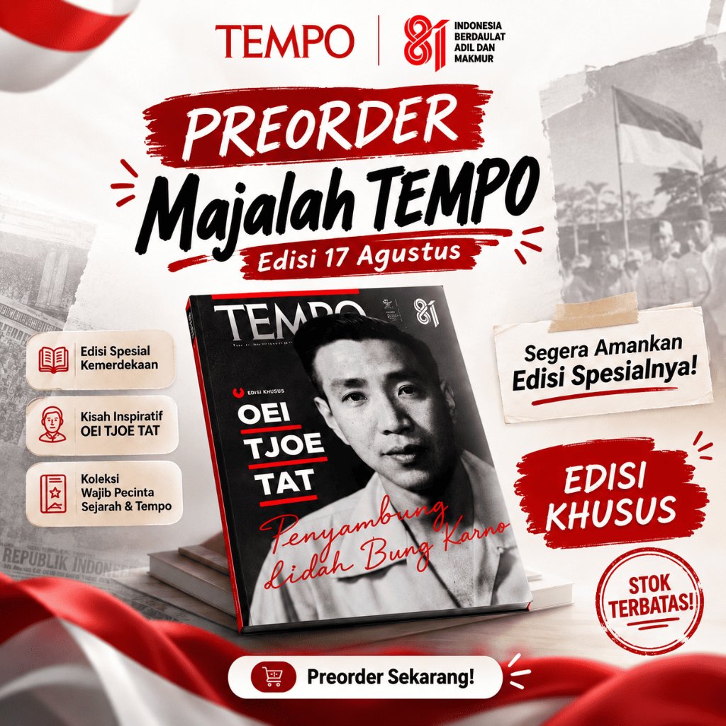PreOrder Majalah Tempo Edisi Khusus Kemerdekaan Agustus 2026