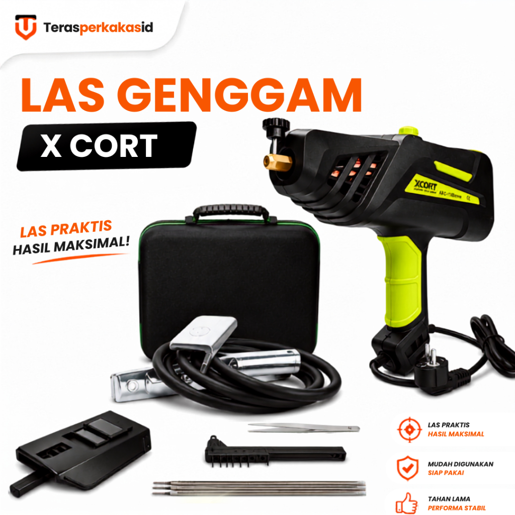 Las Genggam XCORT Portable - Alat Las Listrik Inverter Mini Kuat & Ringkas