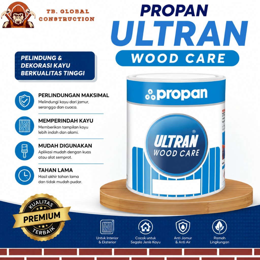 Politur Kayu Propan Ultran P-01 Cat Kayu Propan Politur Interion Ultran P-01 1 L
