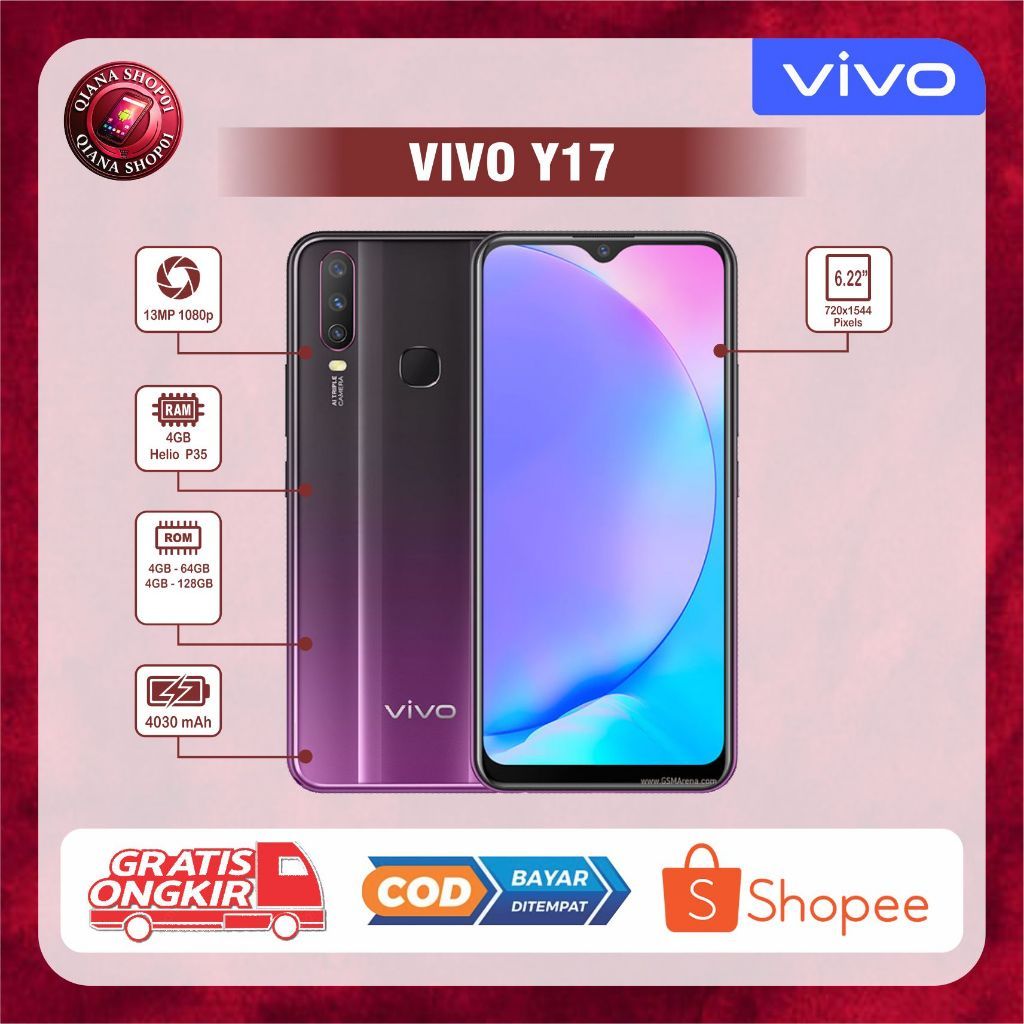 HP VIVO Y17 RAM 8/256 dan 8/128 Ram 6/128 HP SECOND Normal Siap Pakai