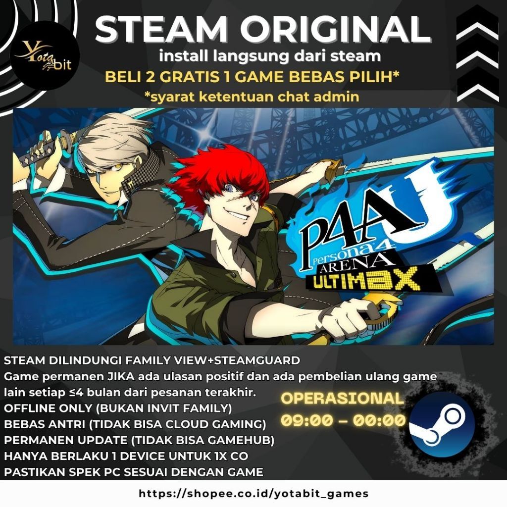 Persona 4 Arena Ultimax | Persona 4 Golden PC Game Original Offline