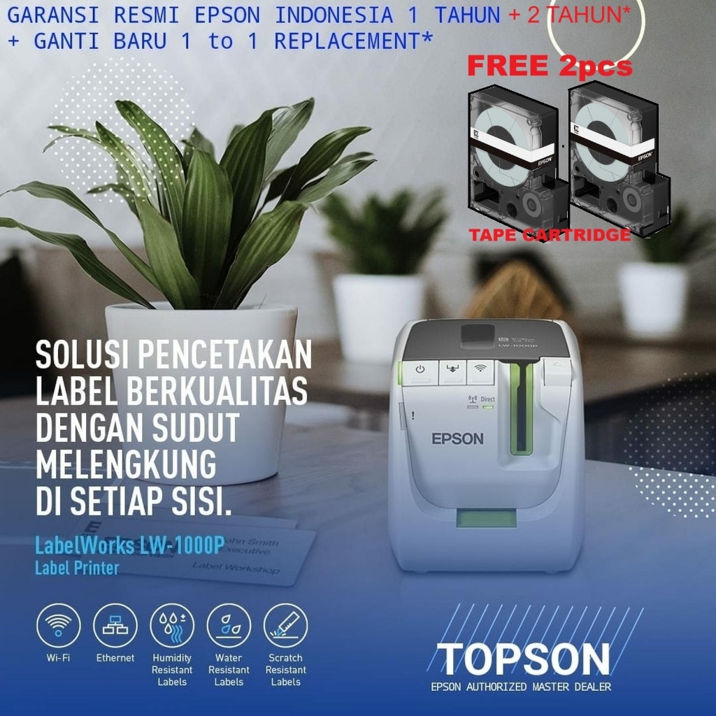 Epson LabelWorks LW-1000P Label printer | Labelling asset barcode qrcode printer