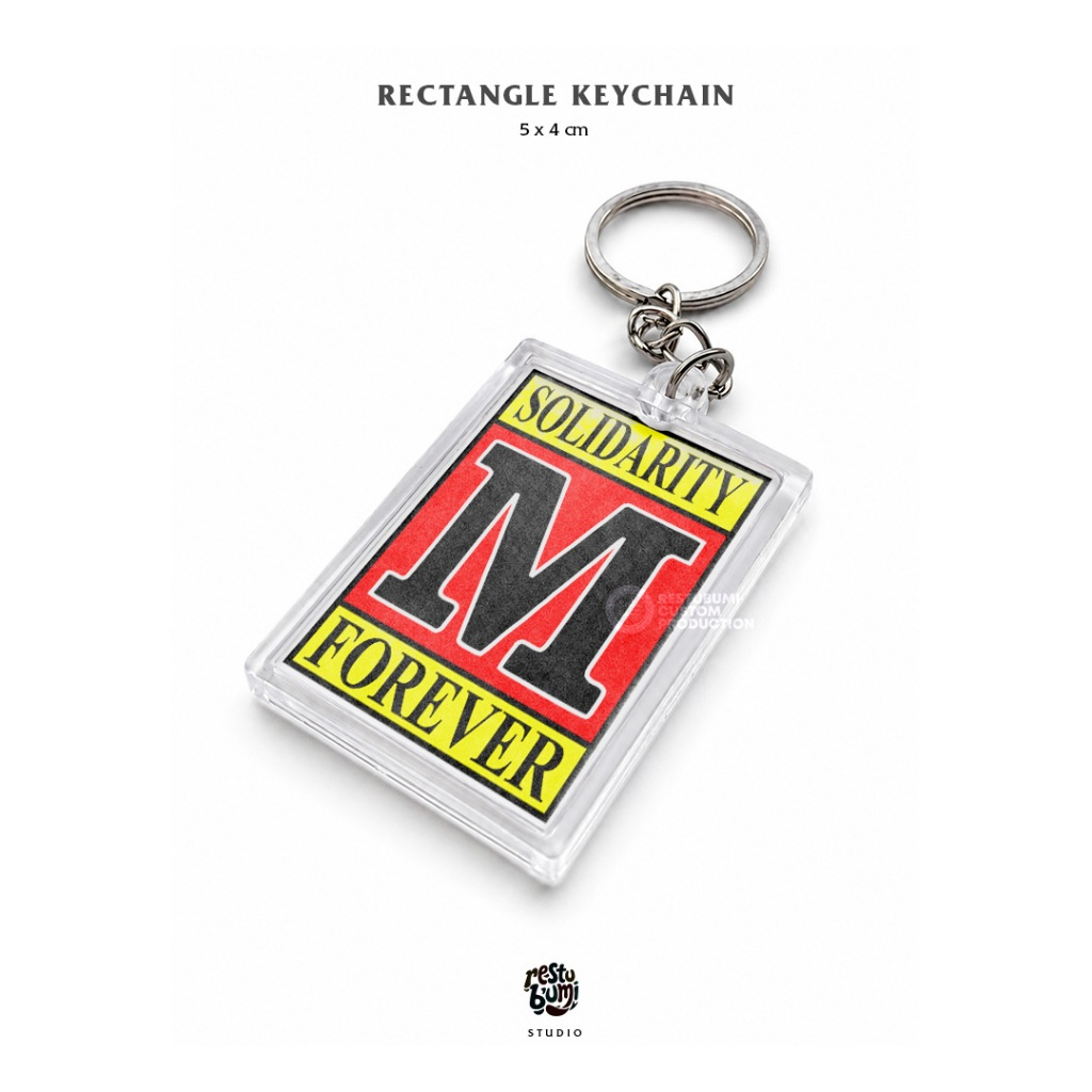 Gantungan Kunci | Stiker M Solver 2 Sisi
