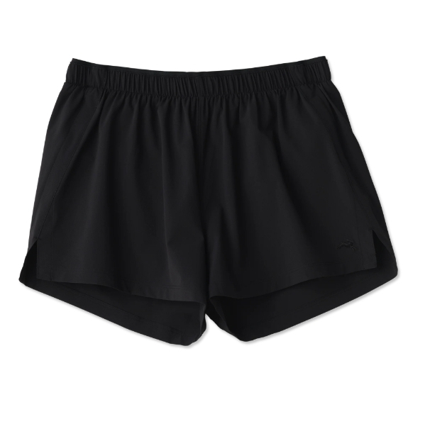 Tracksmith Women Twilight Shorts Black Celana Lari Running