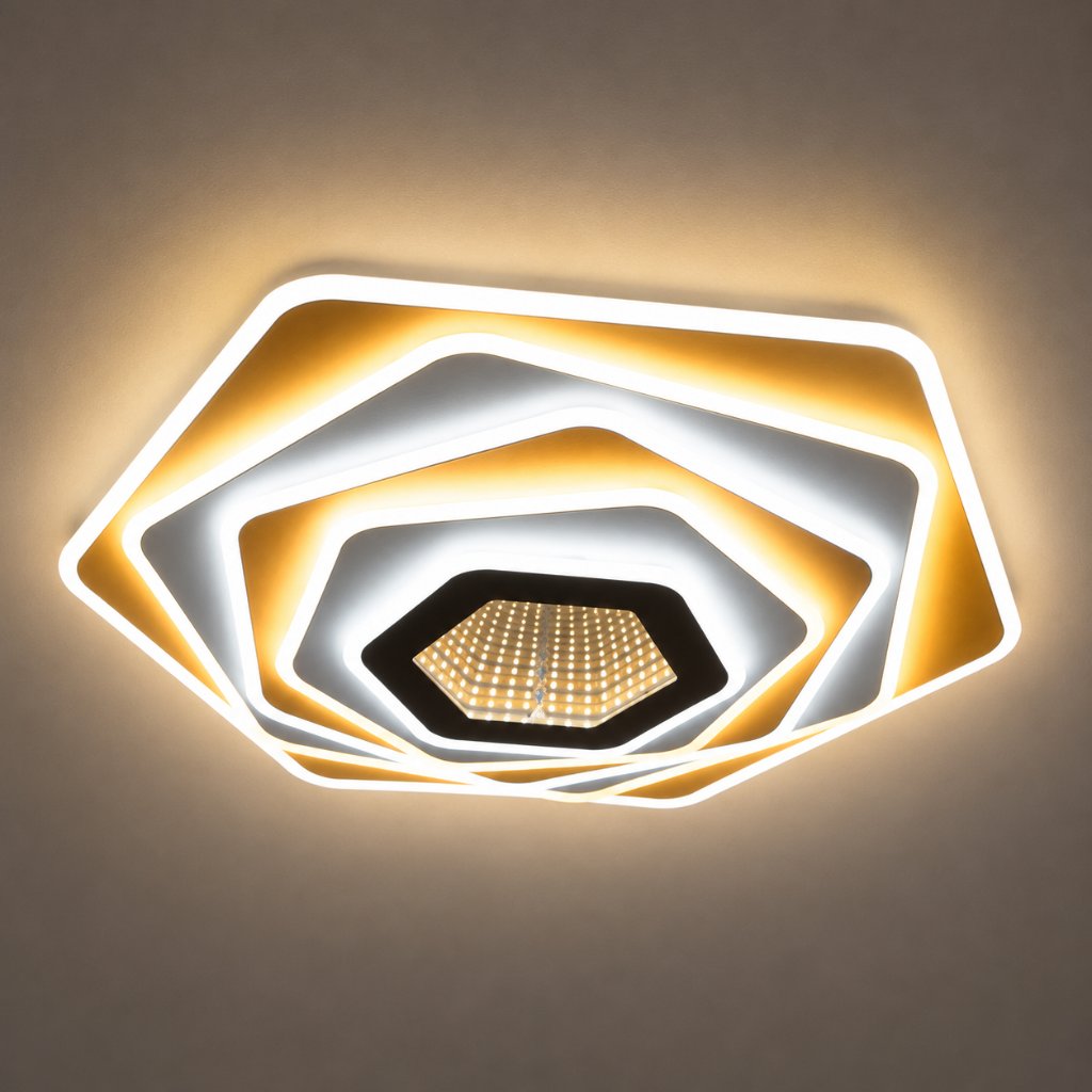 Lumina - Lampu Plafon LED Minimalis Modern Akrilik 3 Warna Ceiling Lamp Ruang Tamu Kamar Tidur Ruang