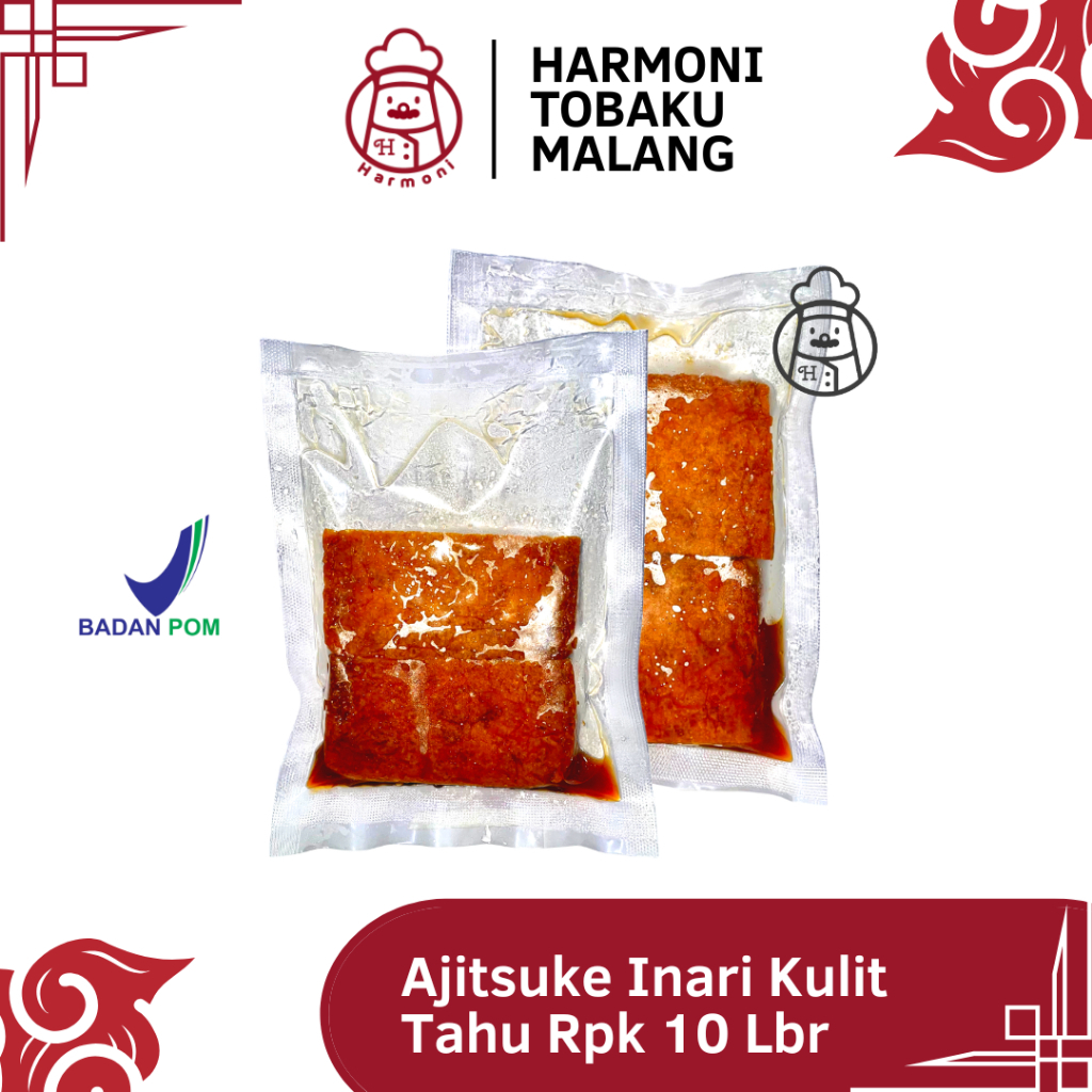 AJITSUKE INARI AGE Kulit Tahu Jepang 10 pcs Halal Kantung Tahu untuk Sushi-MLG