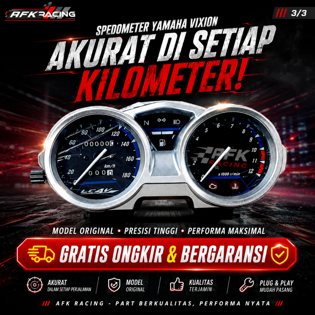 SPEEDOMETER SPIDO SPEDO KILOMETER ASSY VIXION OLD VIXION 2006-2012 original standar variasi high qua
