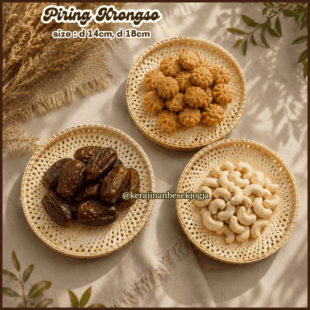 PIRING KRONGSO | piring mini piring snack ciri pithi piring bambu piring kekinian