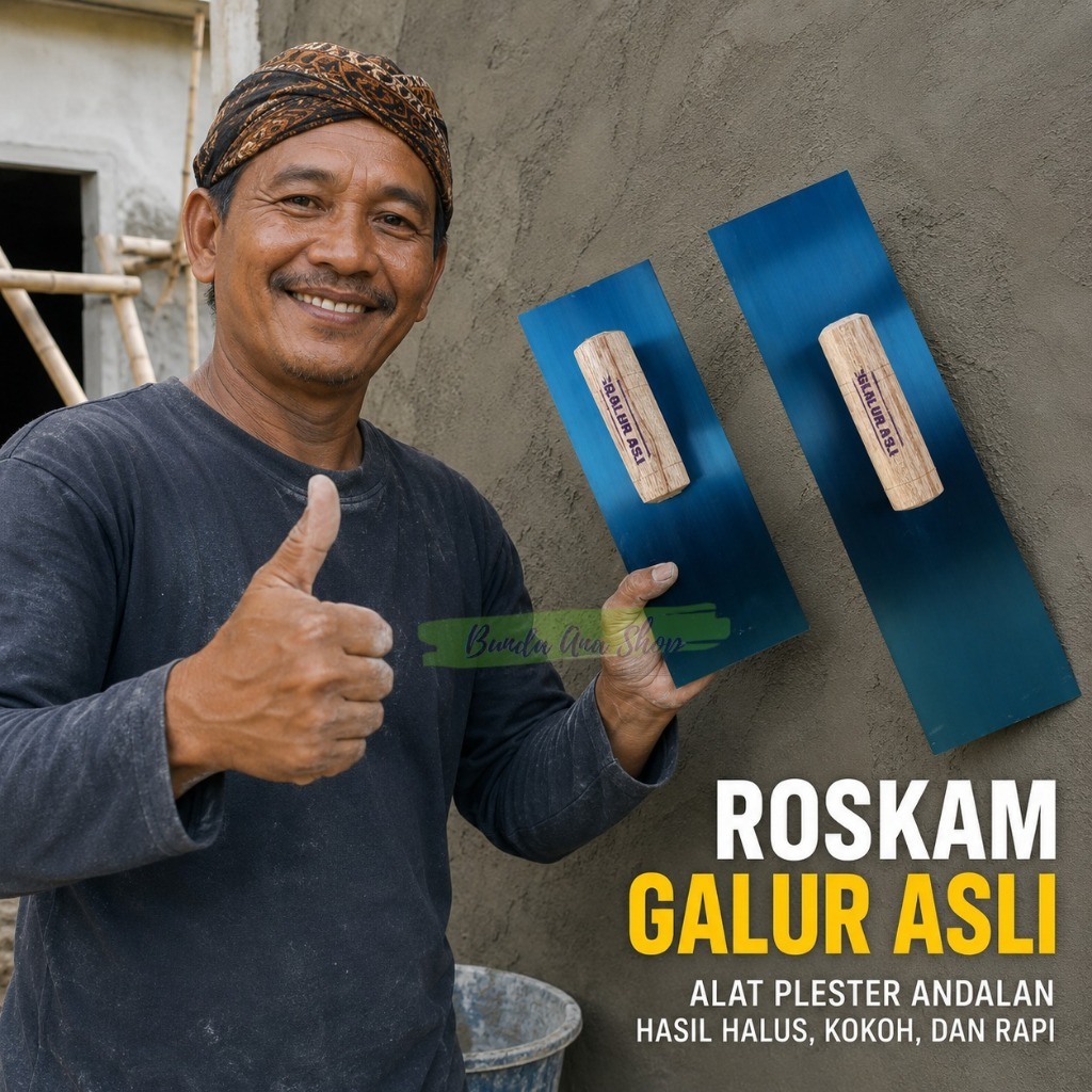 Roskam galur asli Reskam plat besi acian panjang 40 cm