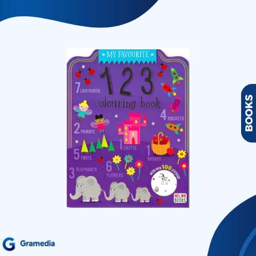 Gramedia Medan - IMPORT BOOK COLOURING BOOK: 123