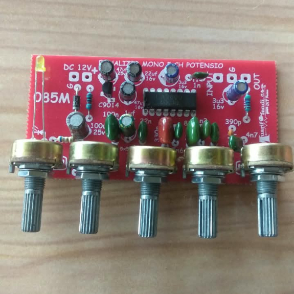 Kit Equalizer Potensio Mono 5 Channel LA3600 besi putar