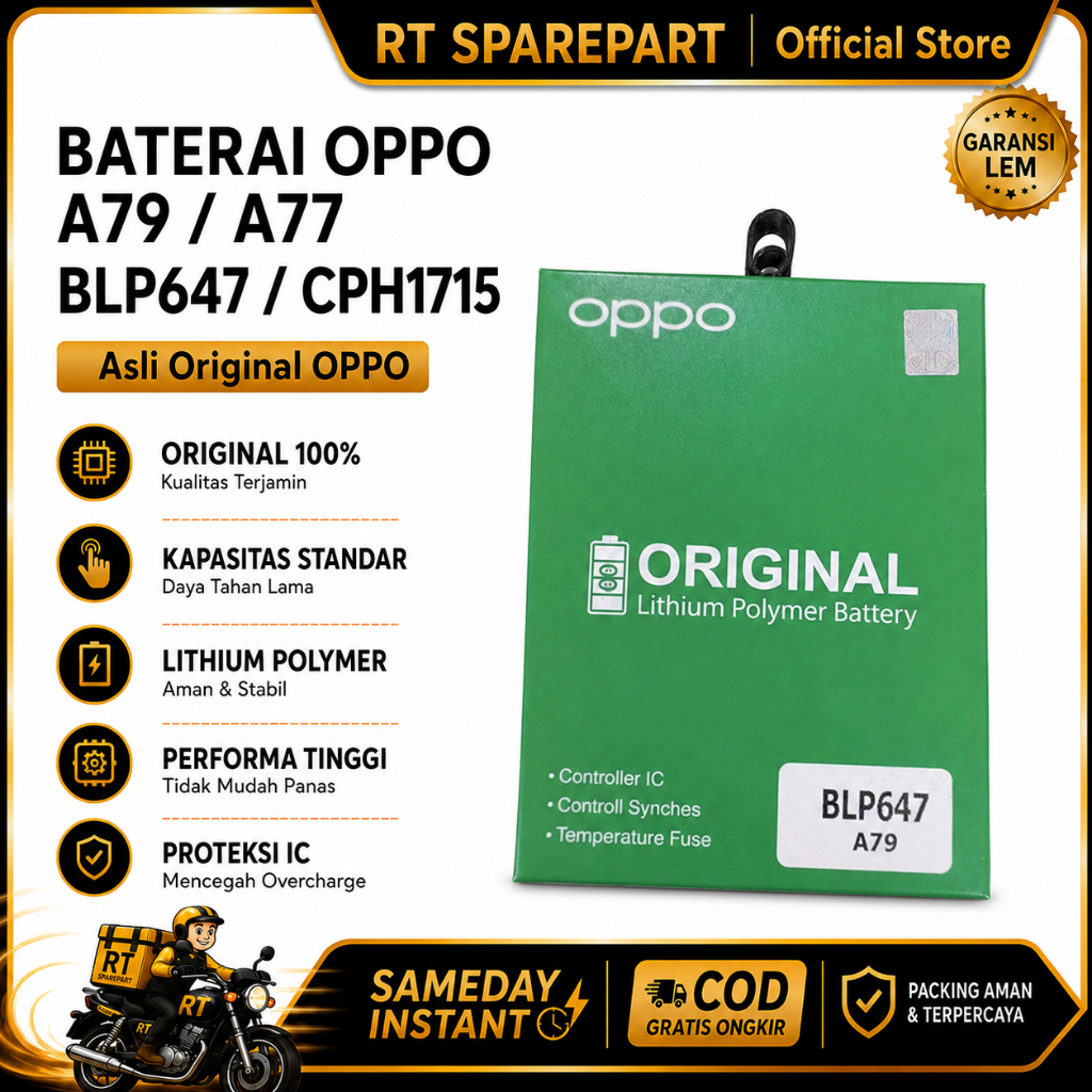 BATERAI BLP647 OPPO A79 / A77 / CPH1715