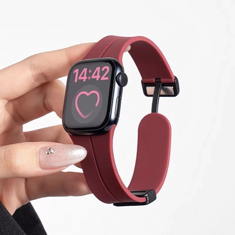 Tali Jam Tangan Silicone Strap forIWatch Apple Watch Ultra/Ultra 3 2 49mmSeries 11 10 9 8 76 SE 3 2 