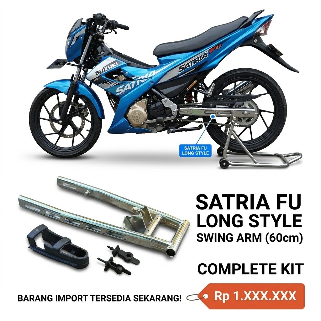 ARM LONG SATRIA FU RACING /SWING ARM SUZUKI SATRIA FU /SUPIT FU /LENGAN AYUN X