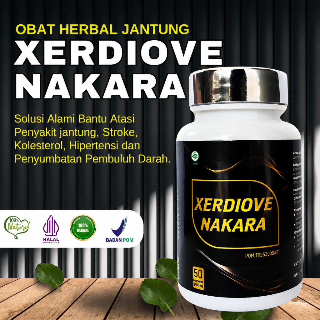 Obat Herbal Jantung Xerdiove Nakara Bantu Atasi Jantung Bengkak Serangan Jantung Nyeri Dada Kiri