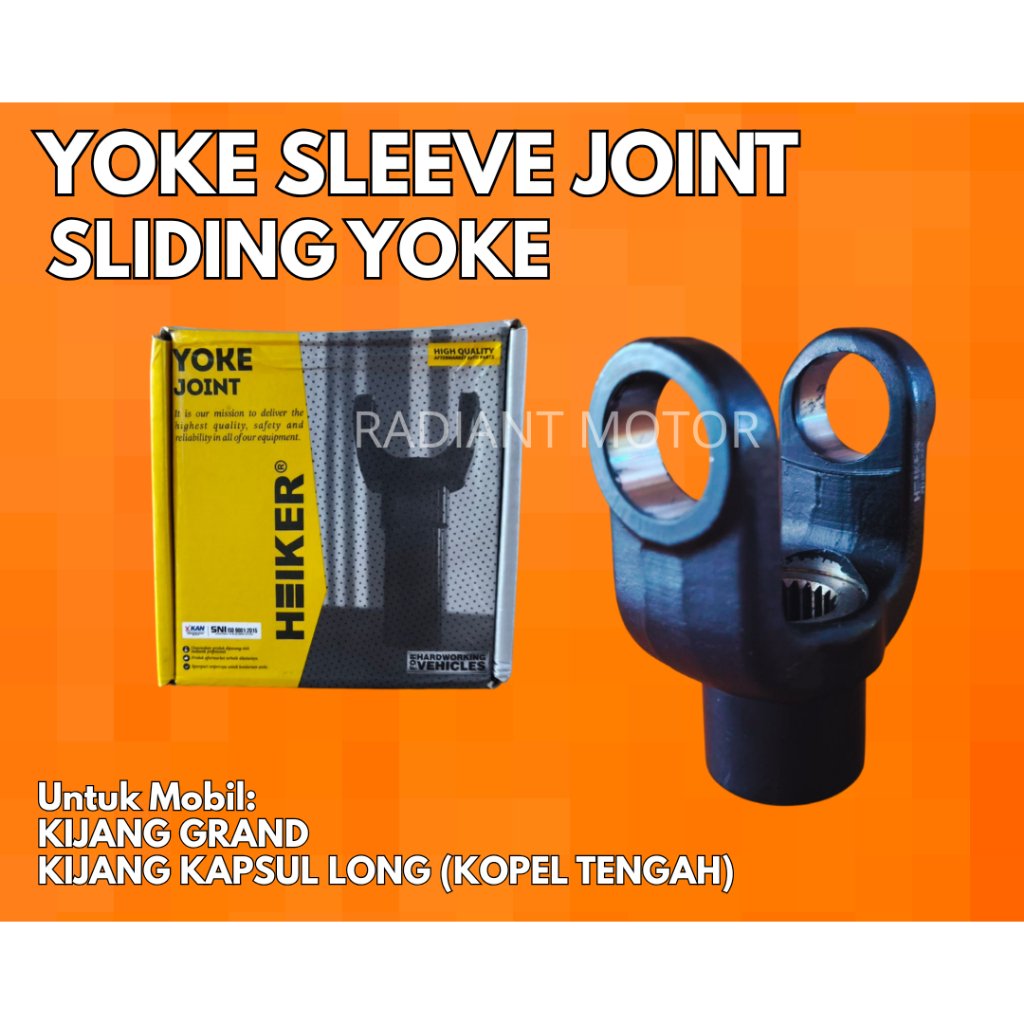 Universal Cross Joint Sliding Yoke / Yoke Sleeve Joint Heiker | Kijang Grand & Kijang Kapsul Long (K