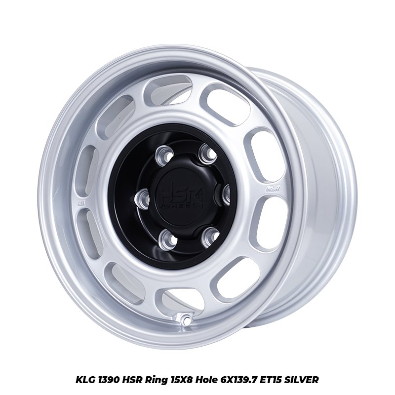 Hsr Wheel - Velg Mobil KLG 1390 HSR R15X8 H6X139,7 ET15 SILVER