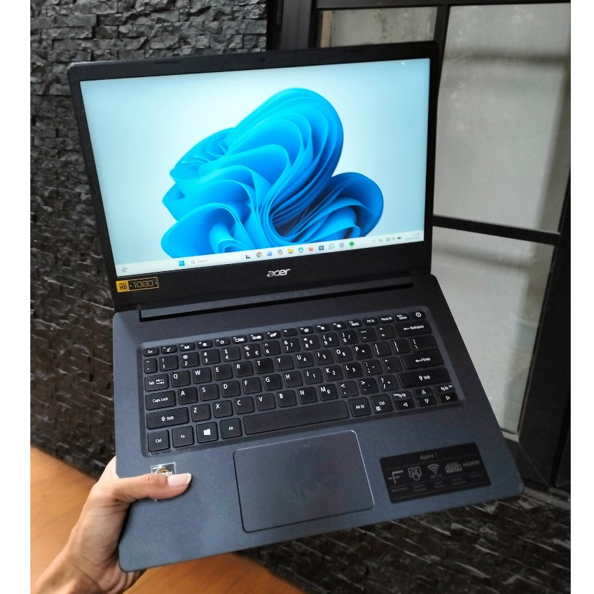 Acer Aspire A314-22 AMD Ryzen 3 3250U 4GB SSD256GB Cocok Untuk Pelajar