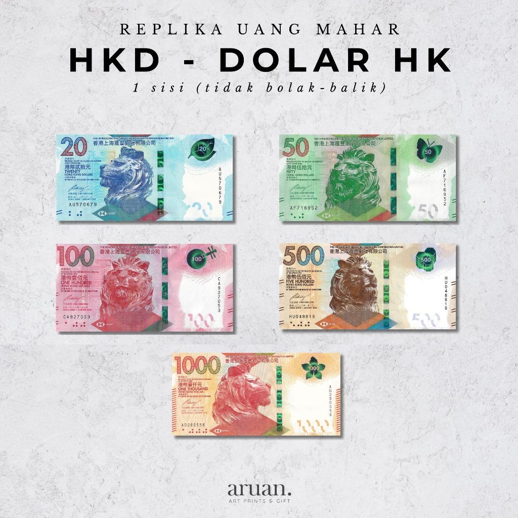 Replika Mahar Dollar Hongkong HSBC HKD Mainan
