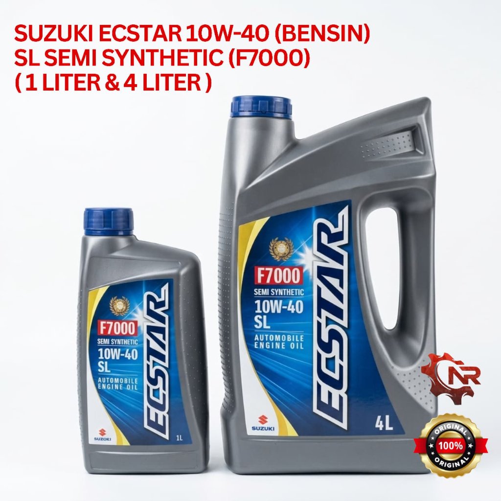 ECSTAR SUZUKI/ SGO 10W40 SL (F7000) 1L/4L - Oli Mesin Mobil Bensin (SEMI SYNTHETIC) ORI SUZUKI