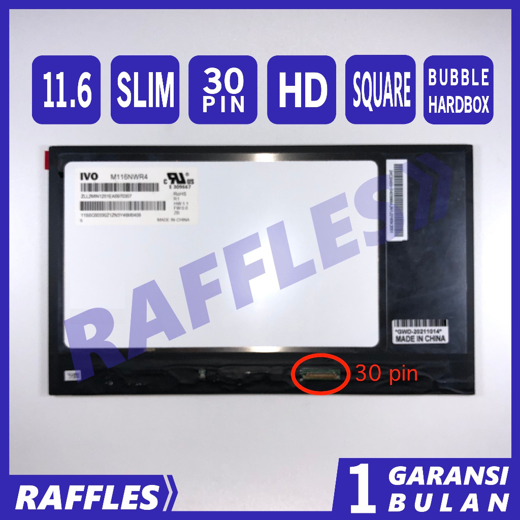 LCD LED (Tanpa Touchscreen) Asus Transformer Book Flip TP200 TP200S TP200SA
