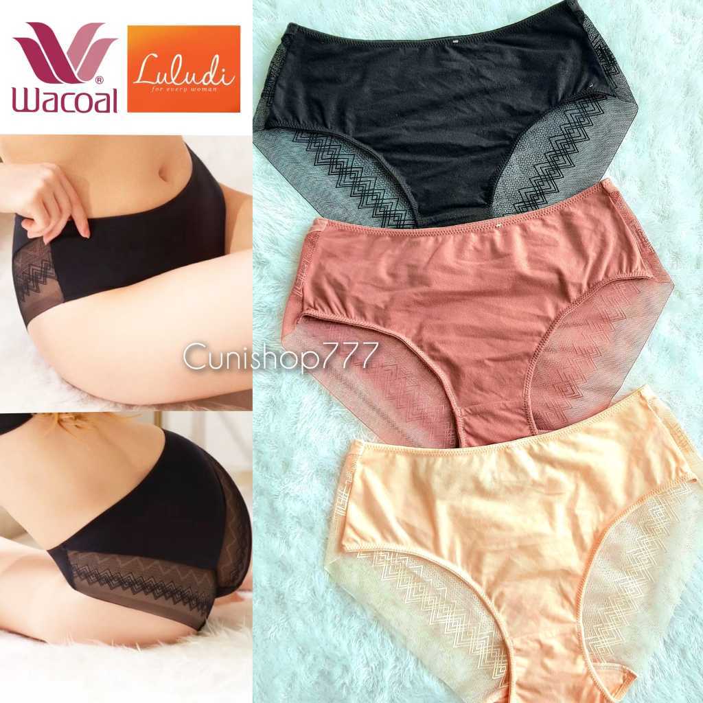 LULUDI by WACOAL PANTY MIDI PERFECT FIT SEXY MESH LACE LP 4823 M L LL EL XL XXL CELANA DALAM WANITA 