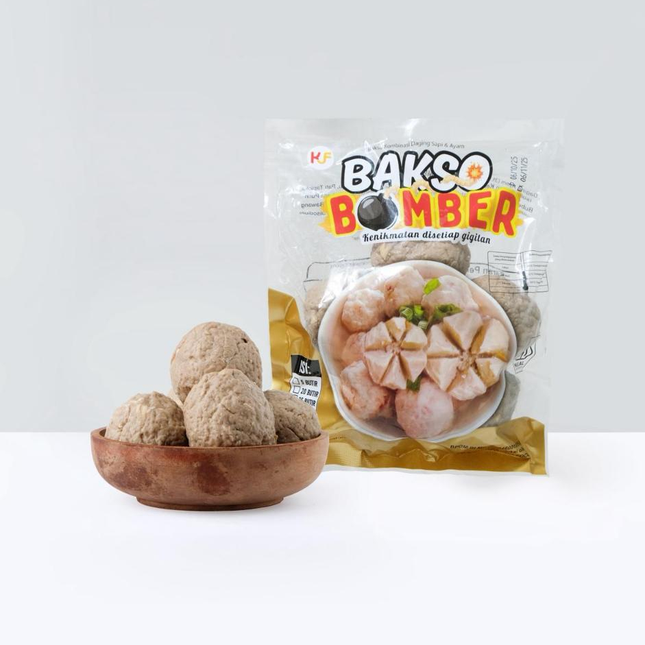 Bakso Bomber Frozen 200g | Bakso Sapi Ayam | Bakso Frozen Enak & Gurih